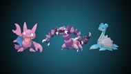 Shadow Gligar, Shadow Drapion, and Lapras (Image via TPC)